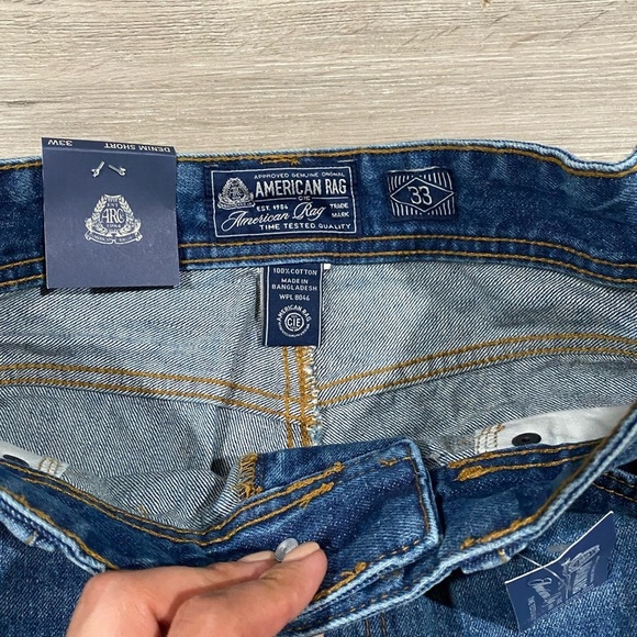 Mens American Rag Denim Shorts 9”‎ Inseam - Picture 5 of 6